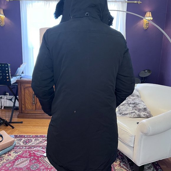 Brooks Brothers Winter Coat with Rabbit Fur Trim Size 4 - Picture 8 of 11